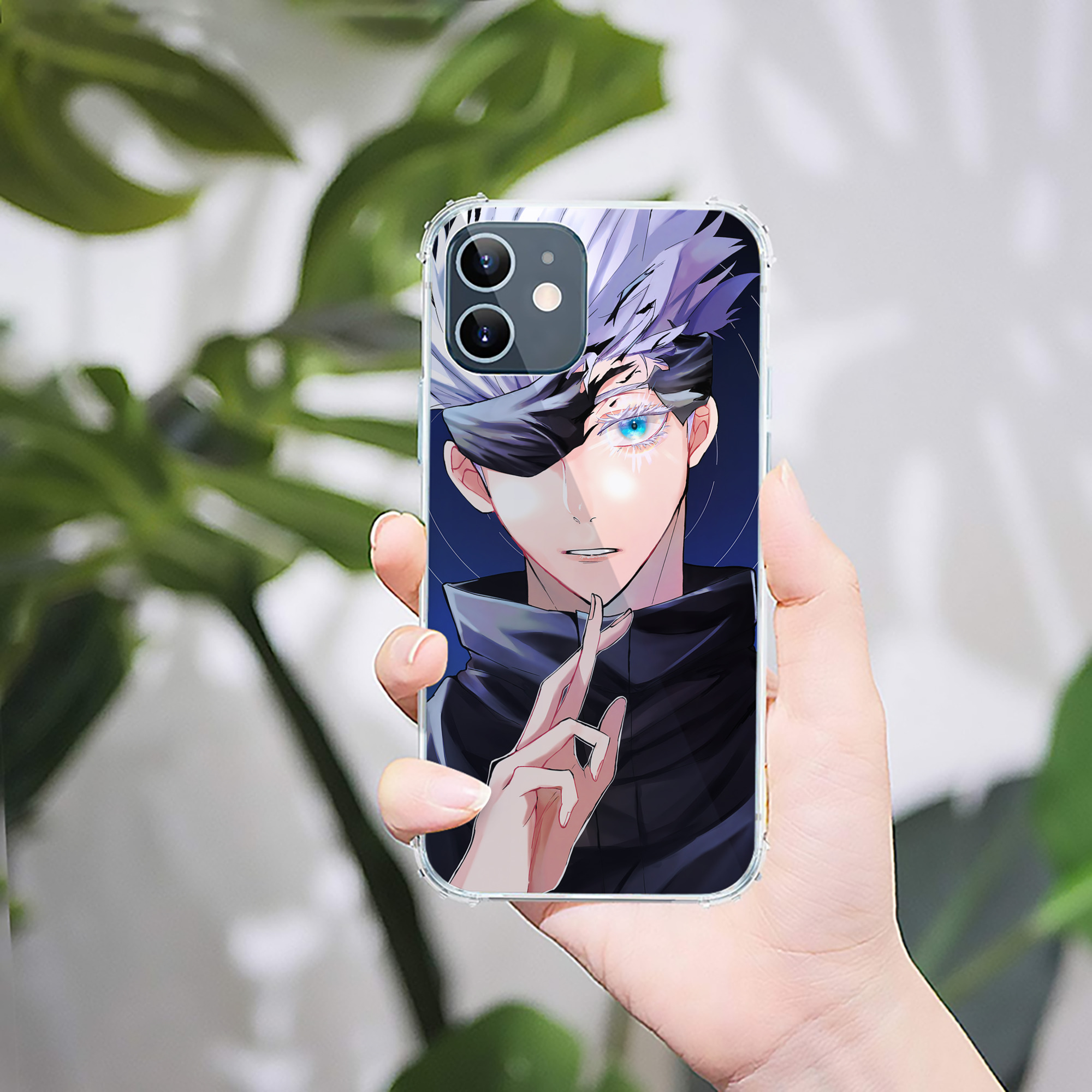 （画像用） 呪術廻戦 Jujutsu Kaisen 【iPhone 12シリーズ対応】透明スマホケース（クリアソフトケース）